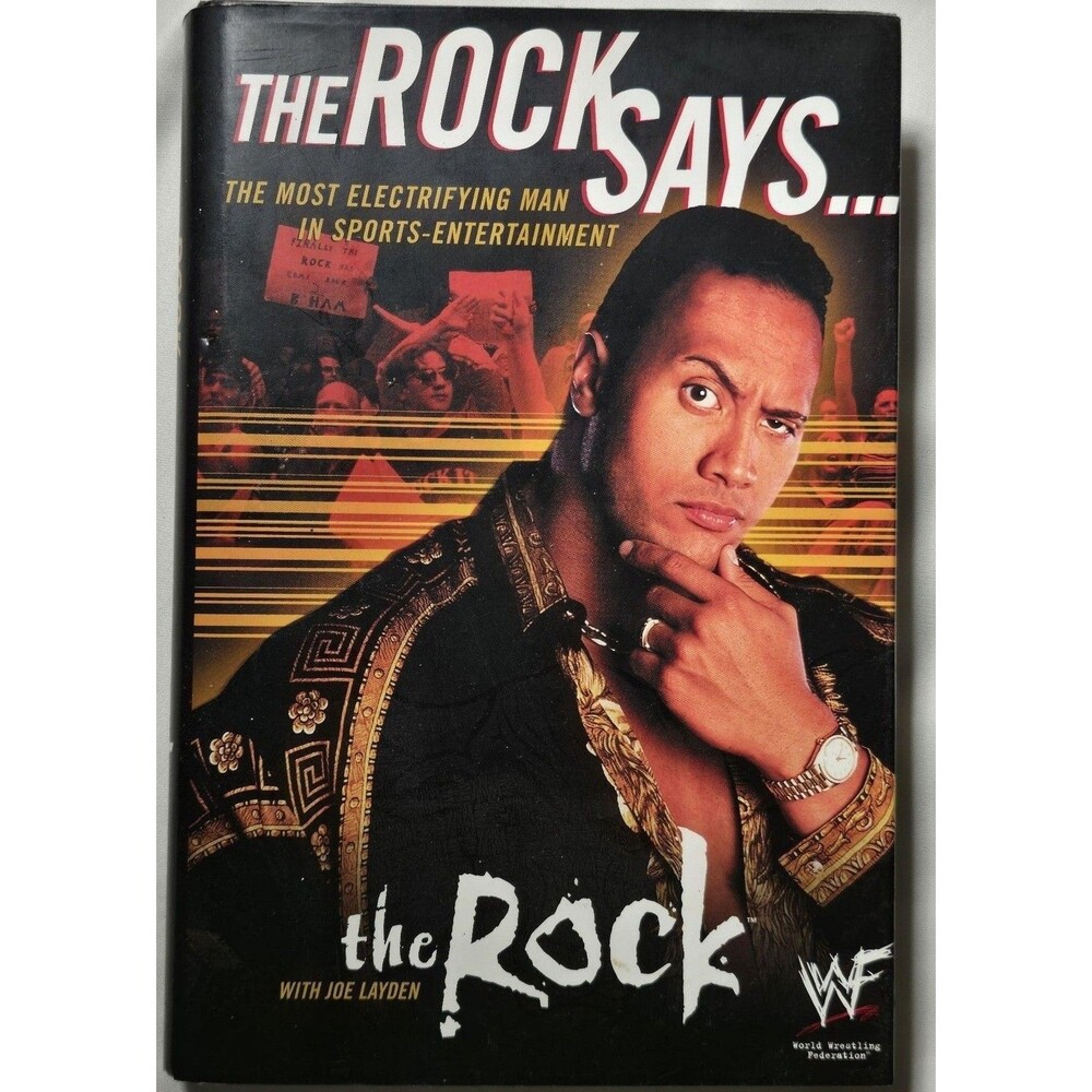 1999 The Rock Says The Rock Joe Layden WWE Biography Dwayne Johnson wrestler 1